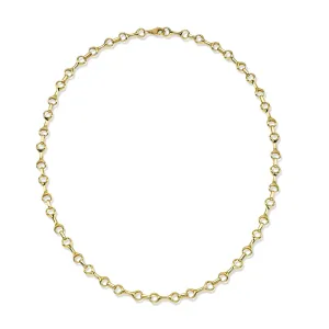 14k Gold Horsebit Link Chain Necklace