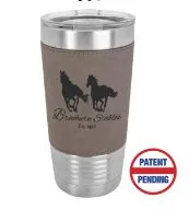 16 oz  Leatherette Stainless Steel Travel Mug- Tumbler