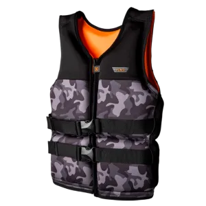 2025 Ronix Neptune Capella 3.0 Boy's US/CA CGA Life Vest - Black - Jr (75-105bs)
