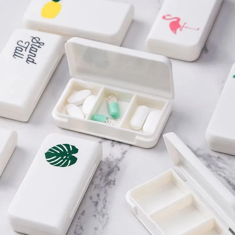 3 Grids Mini Pill Case - Compact and Eco-Friendly Organizer