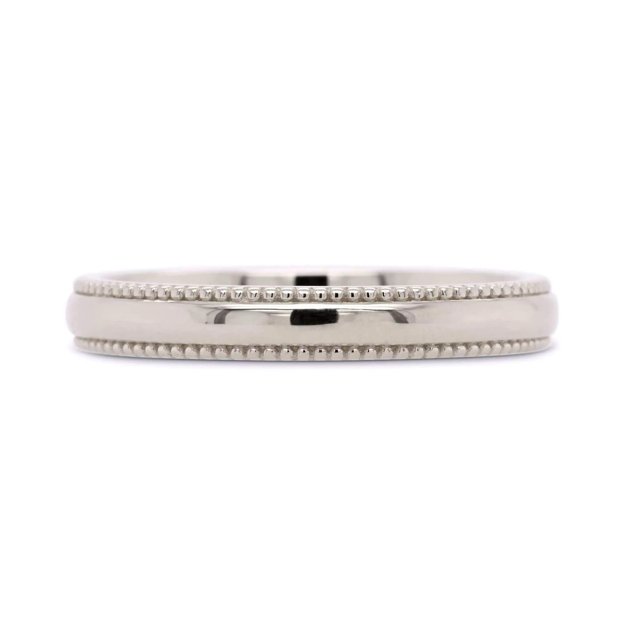 3mm Milgrain Wedding Band