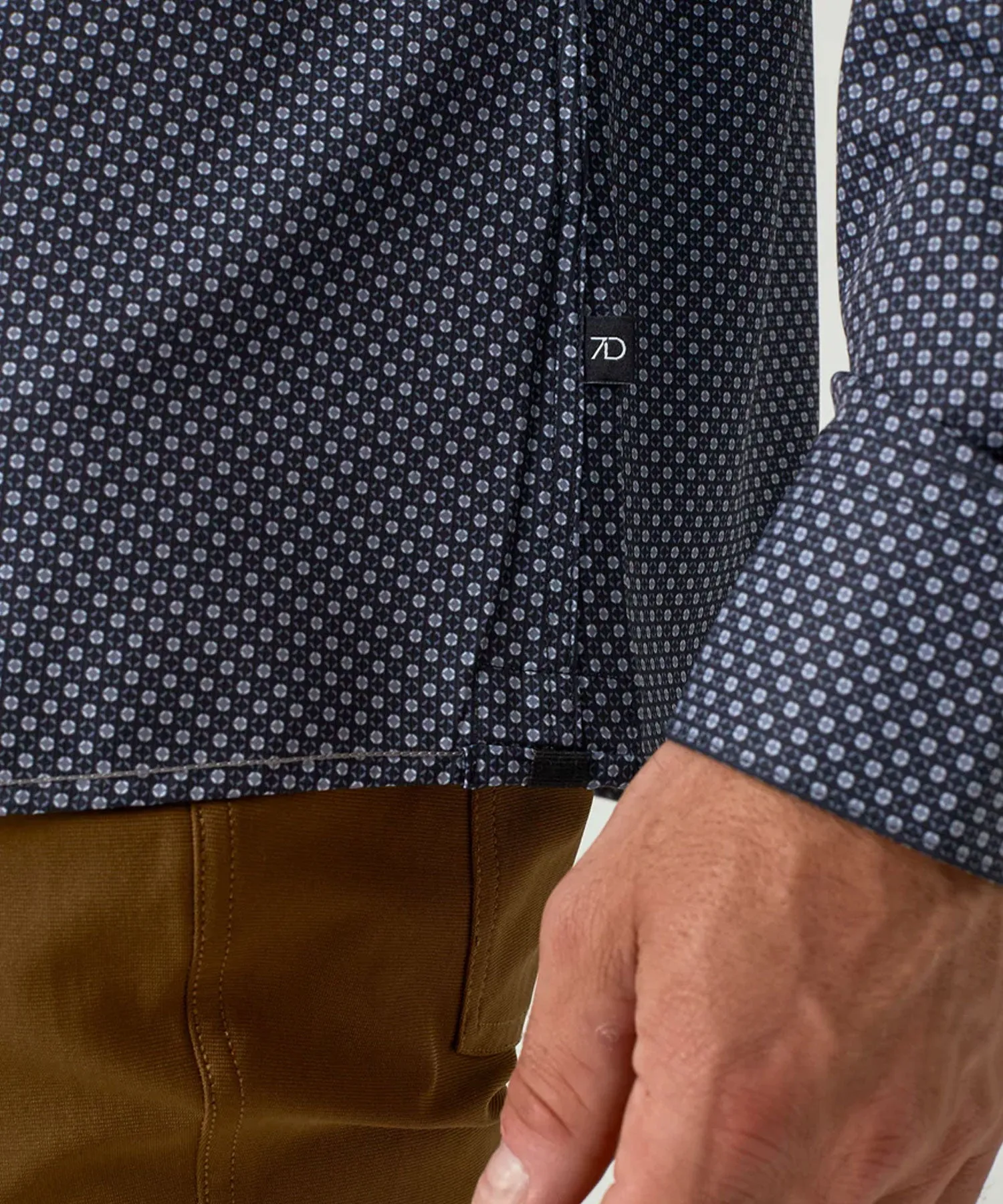 7 Diamonds Liberty Porto Long Sleeve Shirt - Navy