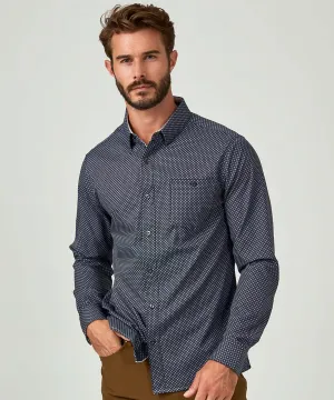 7 Diamonds Liberty Porto Long Sleeve Shirt - Navy