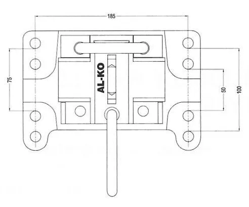 Alko Adjustable Swivel Jockey Wheel Bracket Model 629935