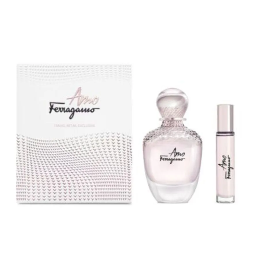 Amo Ferragamo By Salvatore Ferragamo For Women 3.4 oz EDP 2pc Gift Set