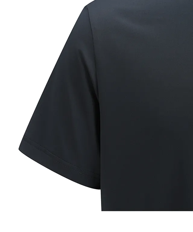 ANEW Golf: Men Back Triangular Point Short T-Shirt - D/Grey