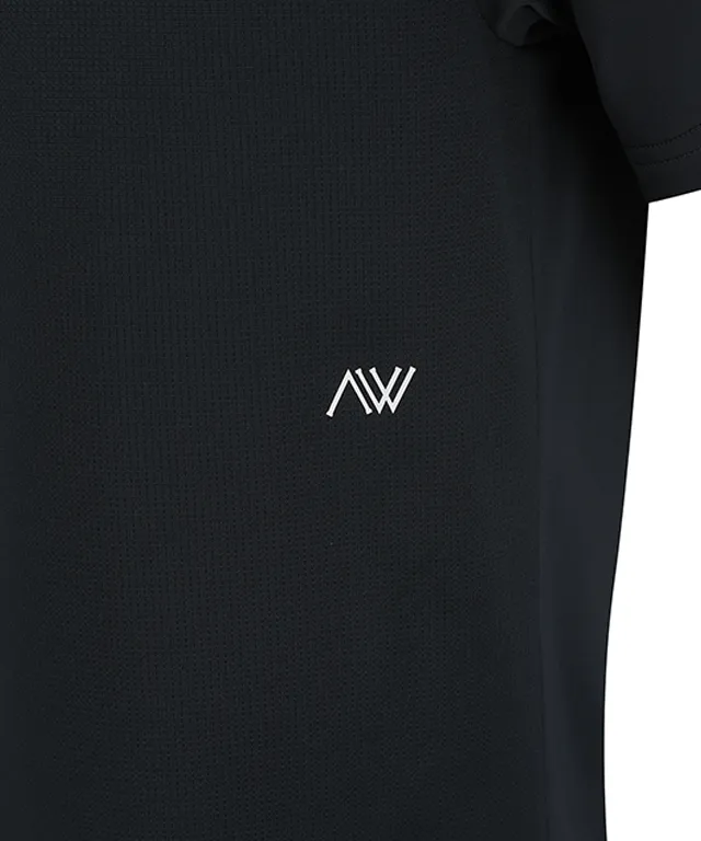 ANEW Golf: Men Back Triangular Point Short T-Shirt - D/Grey