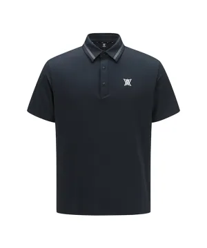 ANEW Golf: Men Back Triangular Point Short T-Shirt - D/Grey