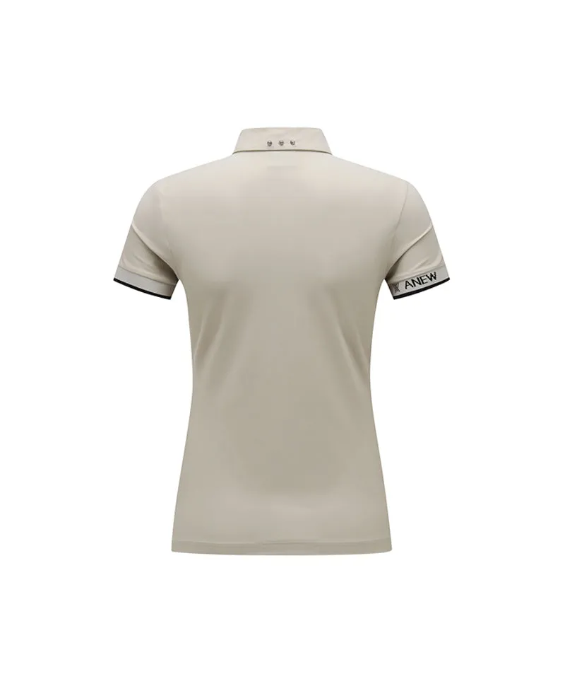 ANEW GOLF Women's Essential Short T-Shirt - Beige