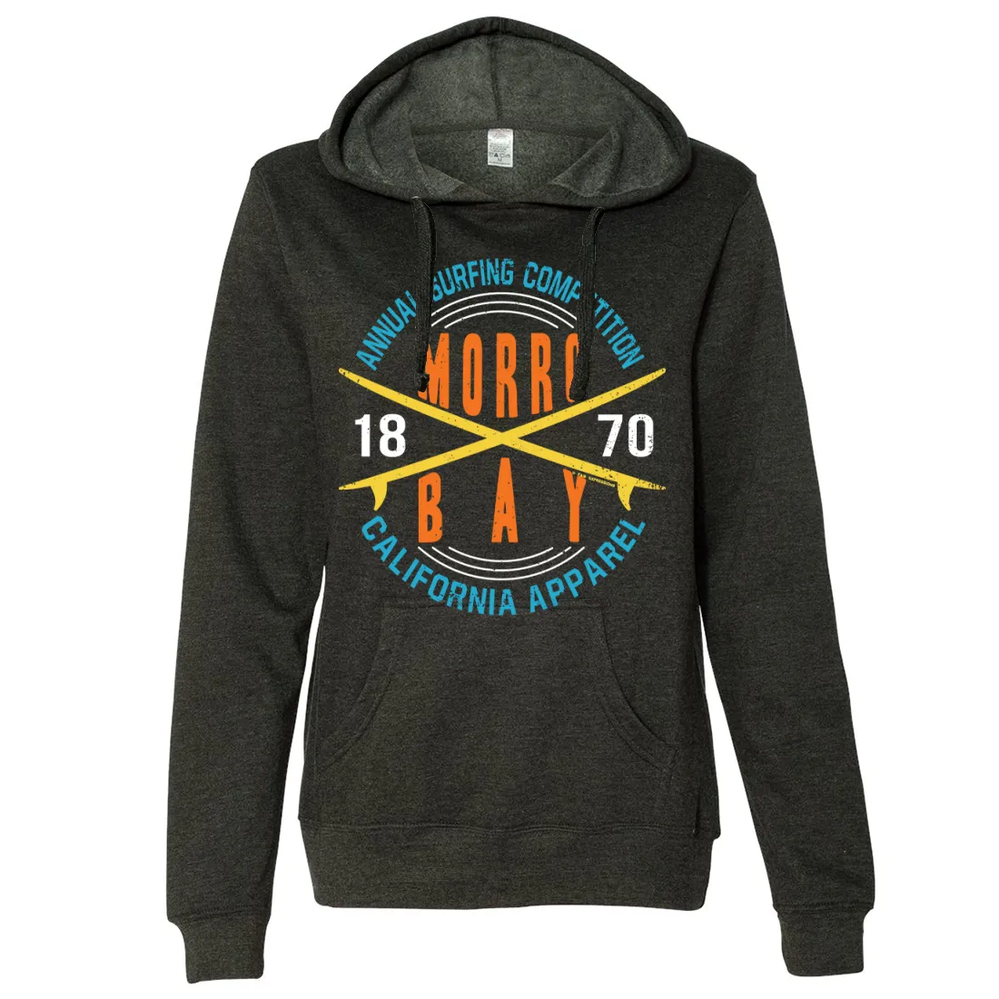 Annual Surfing Competition Ladies Lightweight Fitted Hoodie