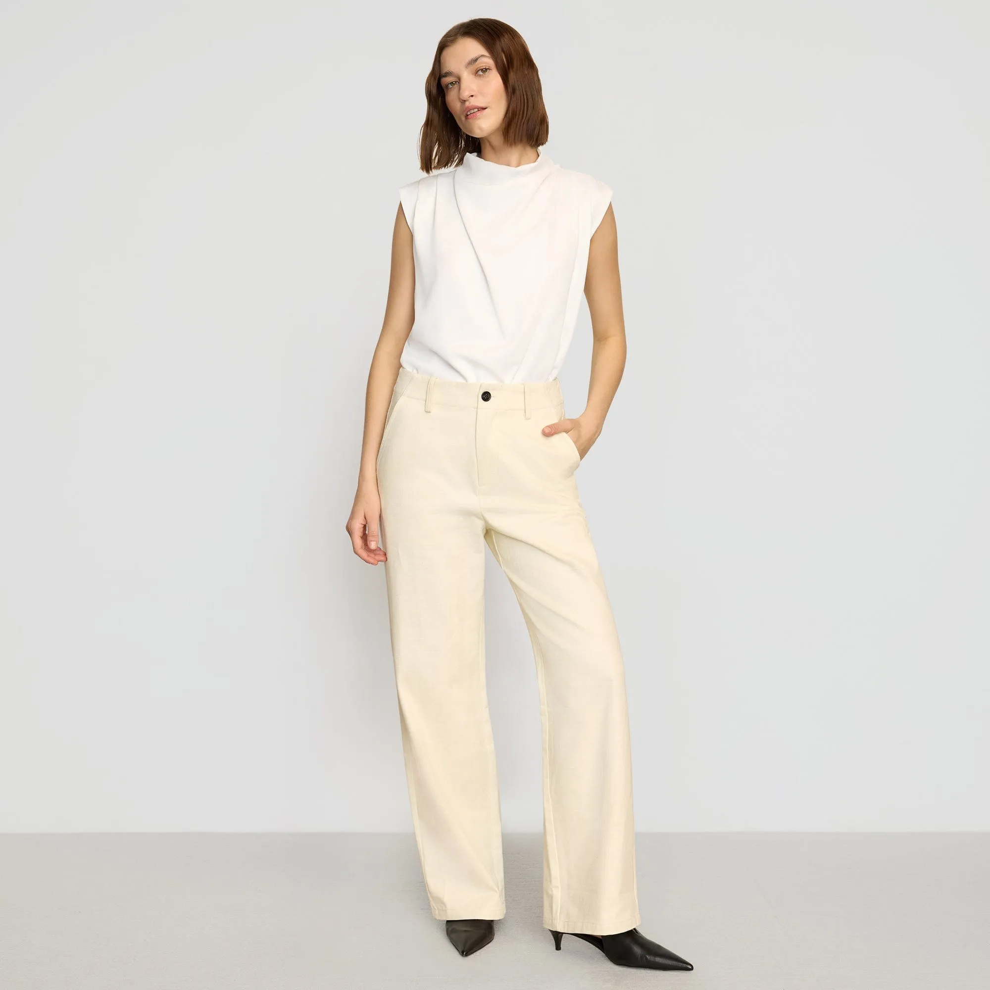Aster Herringbone Denim Pant