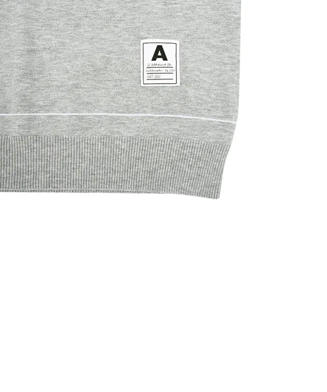 AVEN Men's Basic Polo Knit - Gray