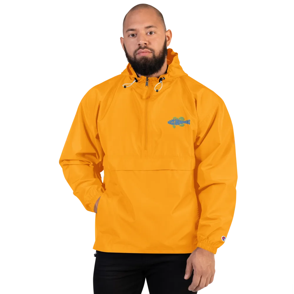 BA Embroidered Teal/Green Swimlogo Packable Jacket Champion