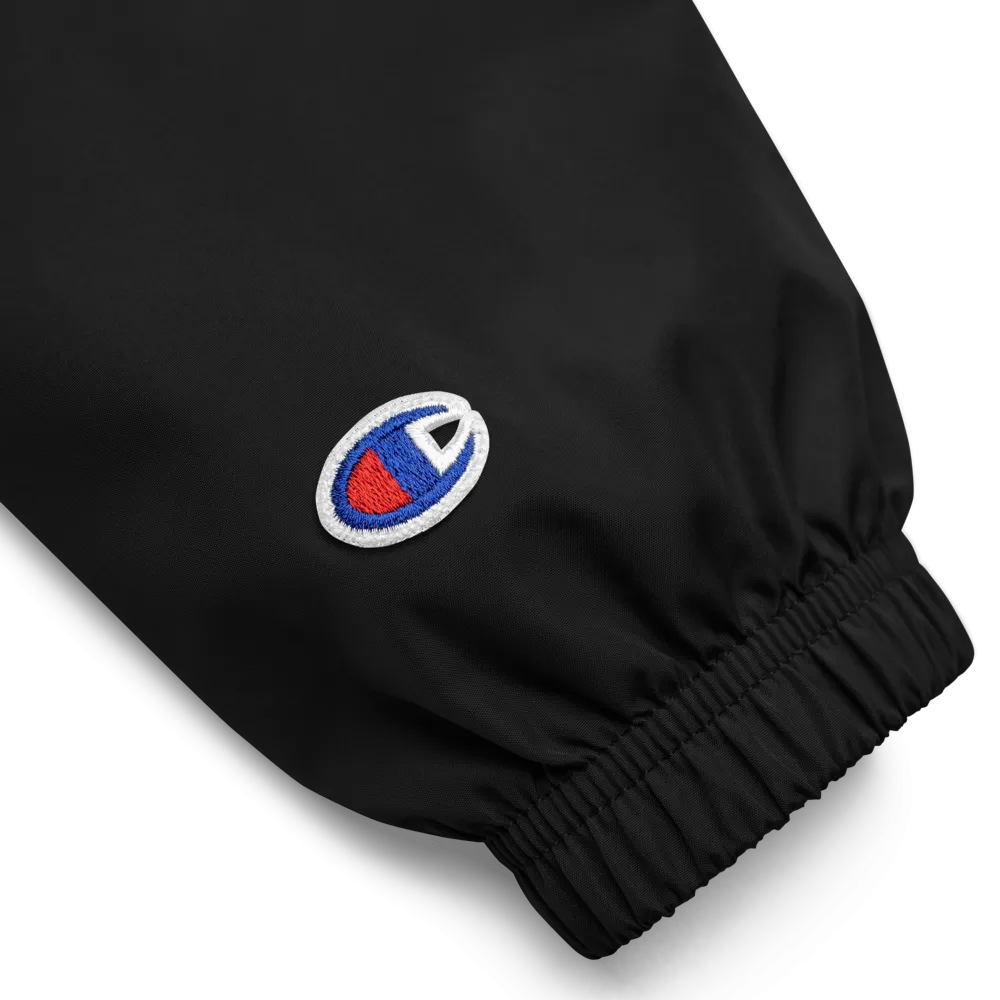BA Embroidered Teal/Green Swimlogo Packable Jacket Champion