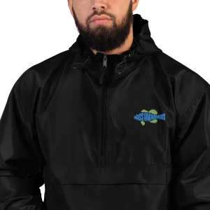 BA Embroidered Teal/Green Swimlogo Packable Jacket Champion