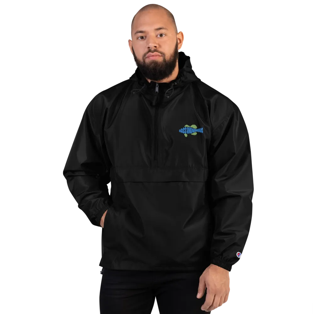 BA Embroidered Teal/Green Swimlogo Packable Jacket Champion