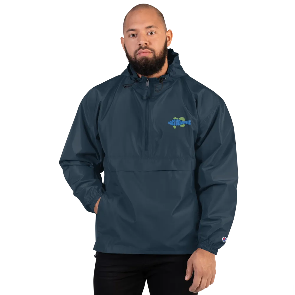 BA Embroidered Teal/Green Swimlogo Packable Jacket Champion