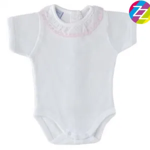 Baby Pink Frill Collar Vest
