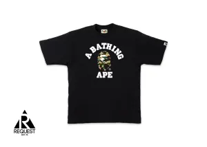 BAPE College Tee “Yellow Camo”