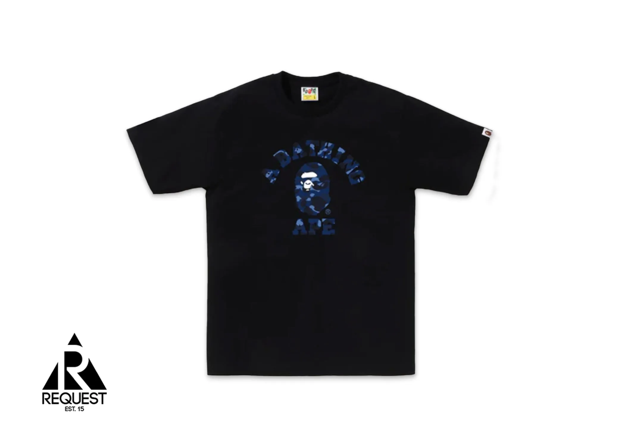 BAPE Color Camo College Tee (SS24) “Black/Navy”