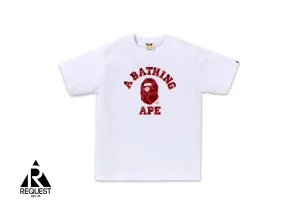 BAPE Color Camo College Tee (SS24) “White/Red”