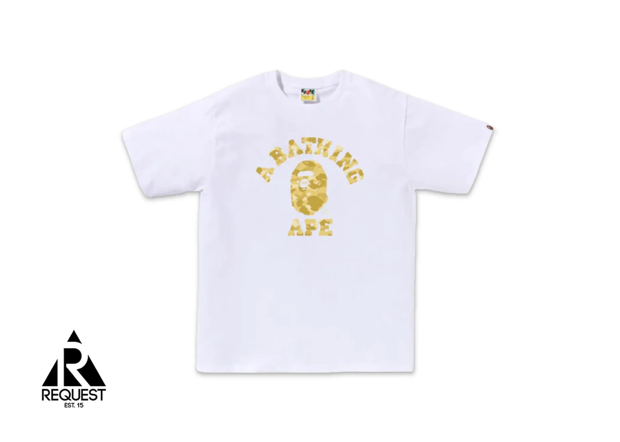 BAPE Color Camo College Tee (SS24) “White/Yellow"