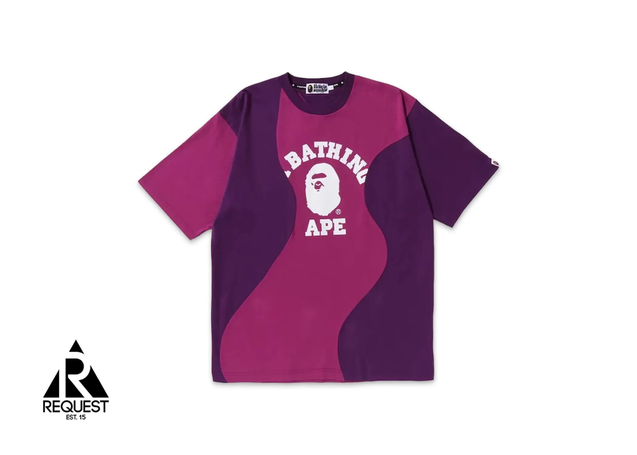 BAPE Cutting College Relaxed Fit Tee "Purple"