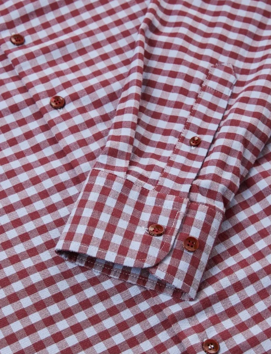 Berry Nice Woven Check Long Sleeve