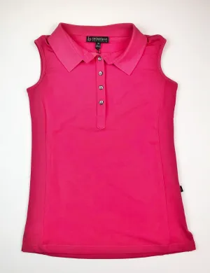 Birdee Sport Sleeveless Polo in Pink