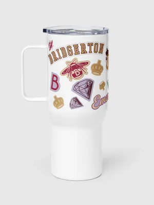 Bridgerton Sticker Icons 25 oz. Travel Mug