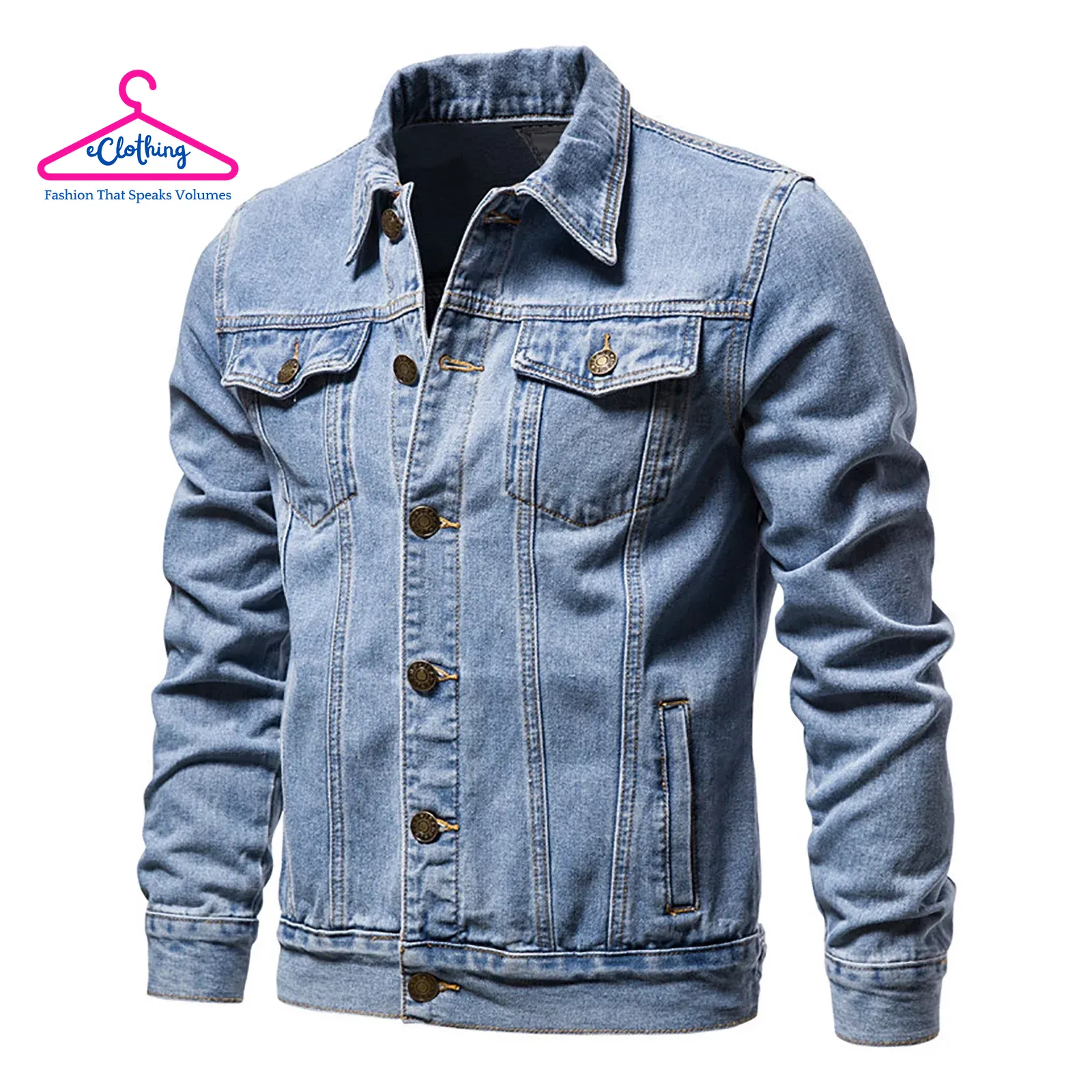 Brnmxoke Men’s Oversized Denim Jacket