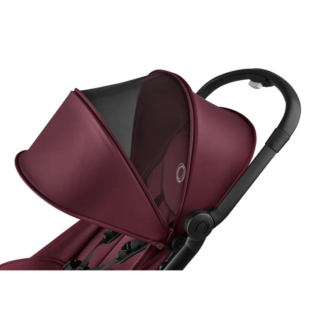 Bugaboo Butterfly Stroller with Travel Bag & Bumper Bar - Dark Cherry