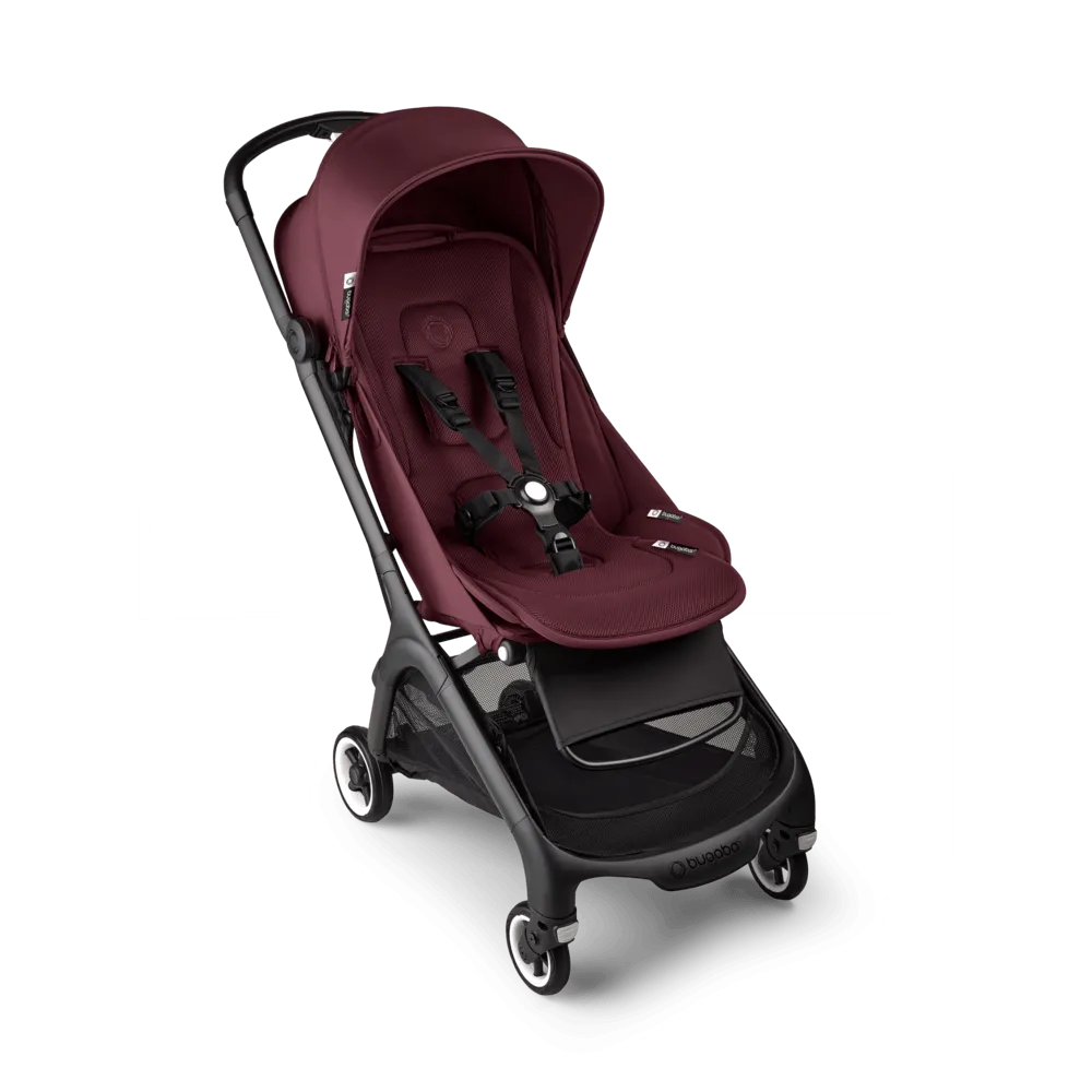 Bugaboo Butterfly Stroller with Travel Bag & Bumper Bar - Dark Cherry
