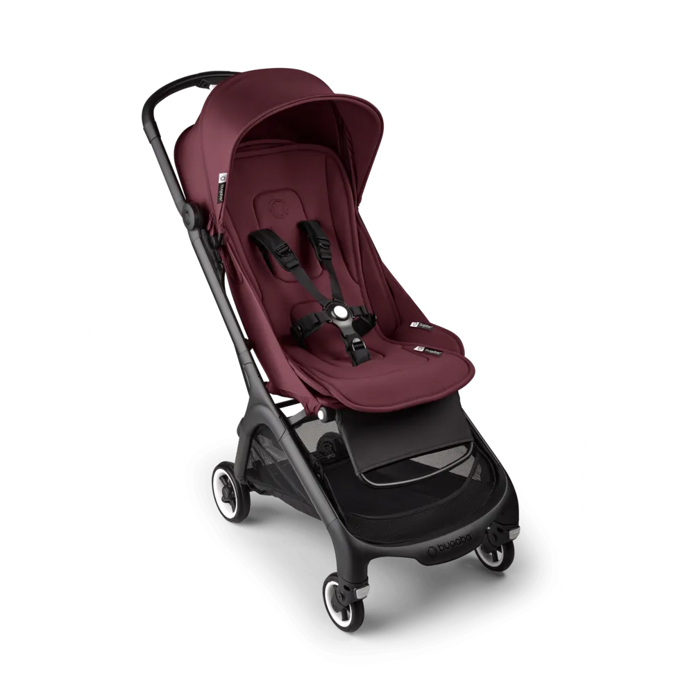 Bugaboo Butterfly Stroller with Travel Bag & Bumper Bar - Dark Cherry