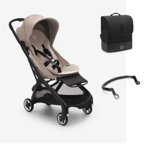 Bugaboo Butterfly Stroller with Travel Bag & Bumper Bar - Desert Taupe