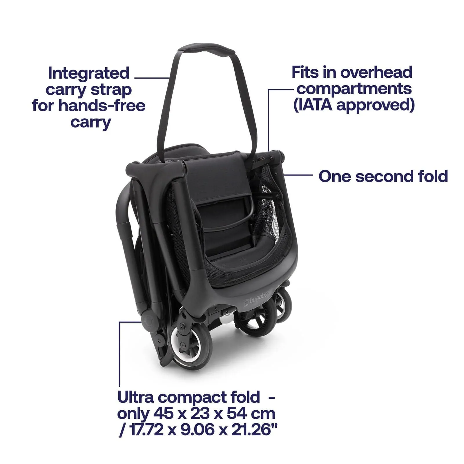 Bugaboo Butterfly Stroller with Travel Bag & Bumper Bar - Forest Green