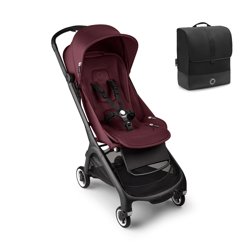 Bugaboo Butterfly Stroller with Travel Bag - Dark Cherry