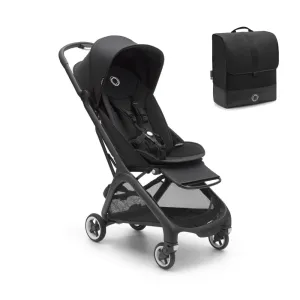 Bugaboo Butterfly Stroller with Travel Bag - Midnight Black