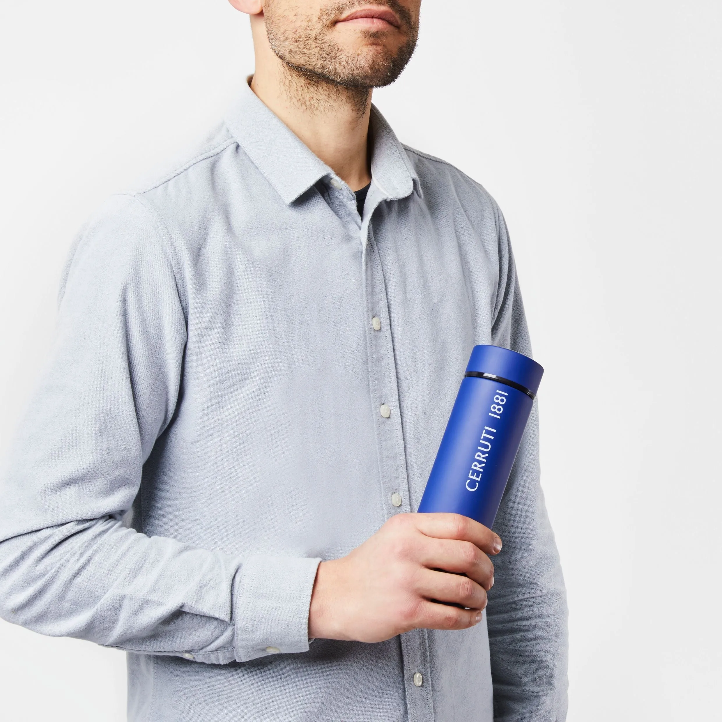 Cerruti 1881 NAI328M-Isothermal flask Block Bright Blue