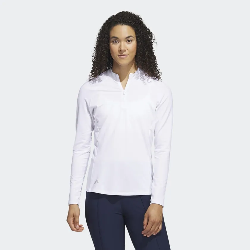 CHANDAIL GOLF ADIDAS  ZIP FEMME