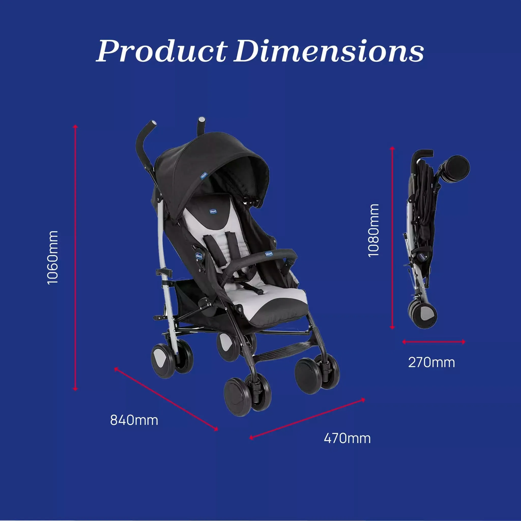 Chicco Echo Stroller - Stone