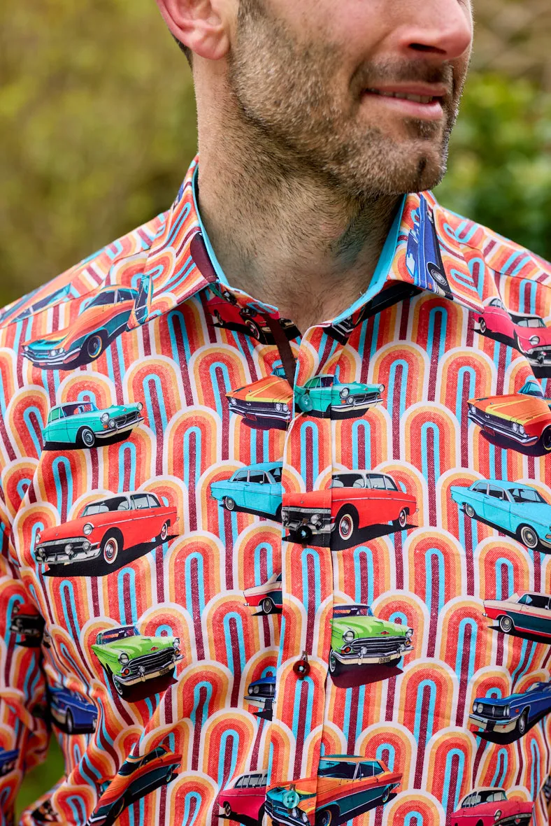 Claudio Lugli 50S Cars shirt - Orange