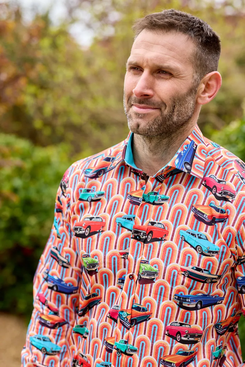 Claudio Lugli 50S Cars shirt - Orange