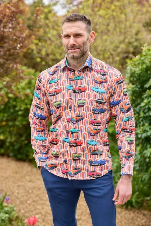 Claudio Lugli 50S Cars shirt - Orange