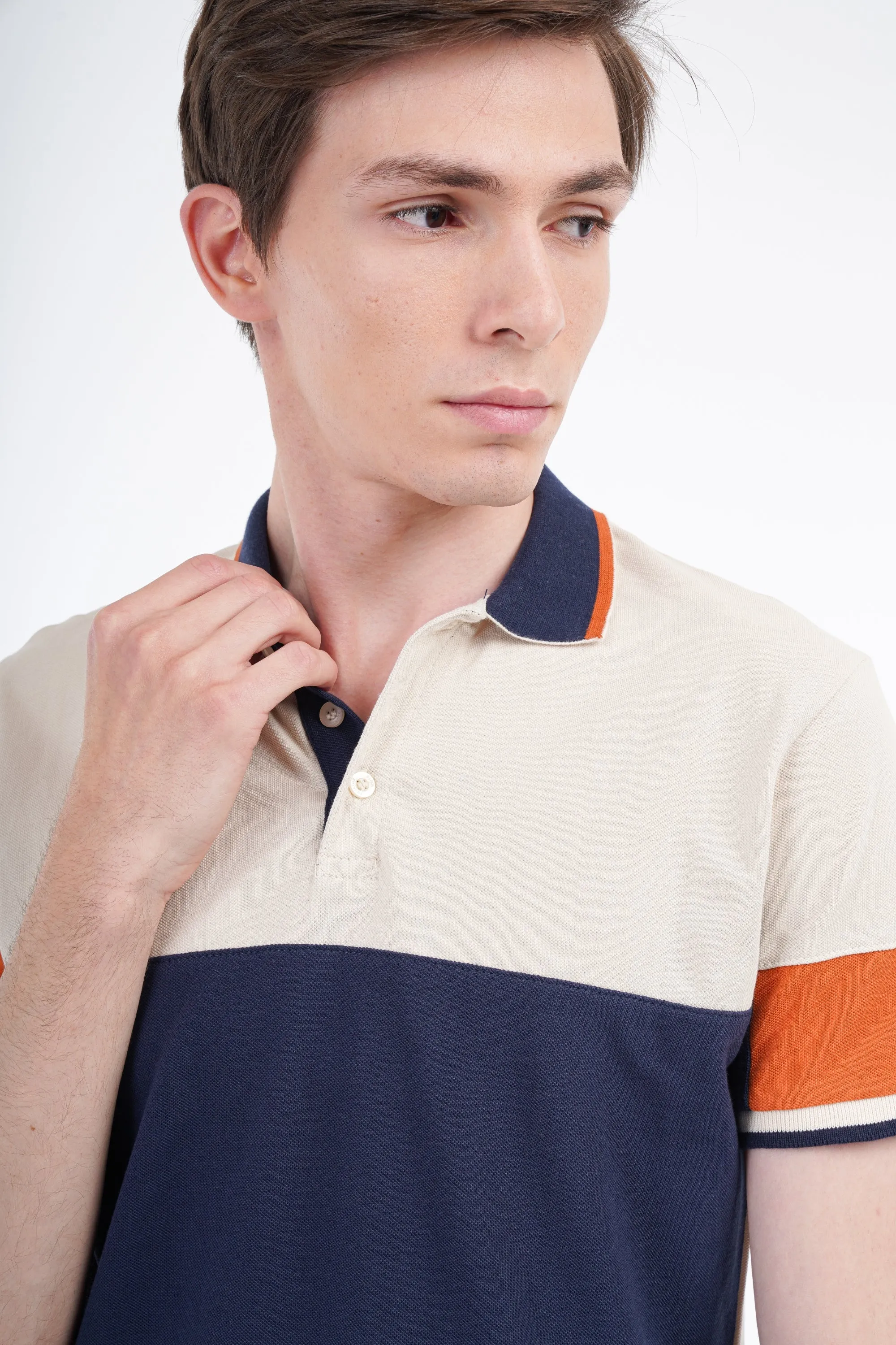 Color Block Polo