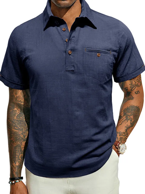 Cotton Polo Shirt for Men's Outdoor Events