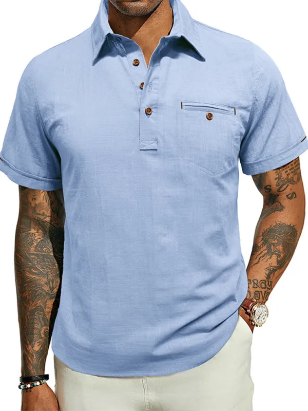 Cotton Polo Shirt for Men's Outdoor Events