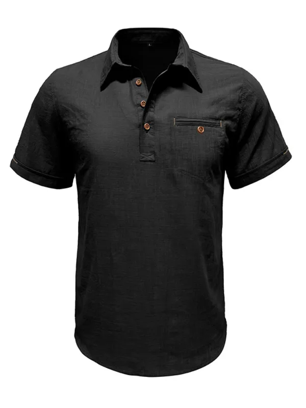Cotton Polo Shirt for Men's Outdoor Events