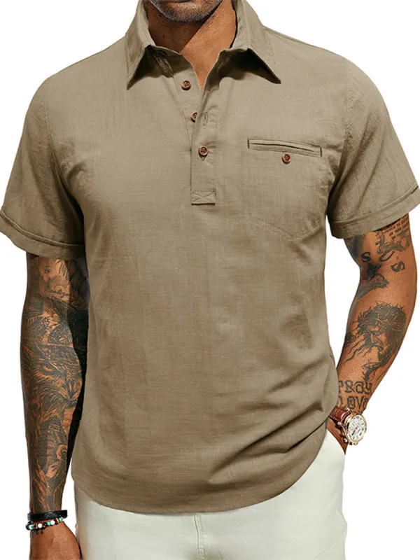 Cotton Polo Shirt for Men's Outdoor Events