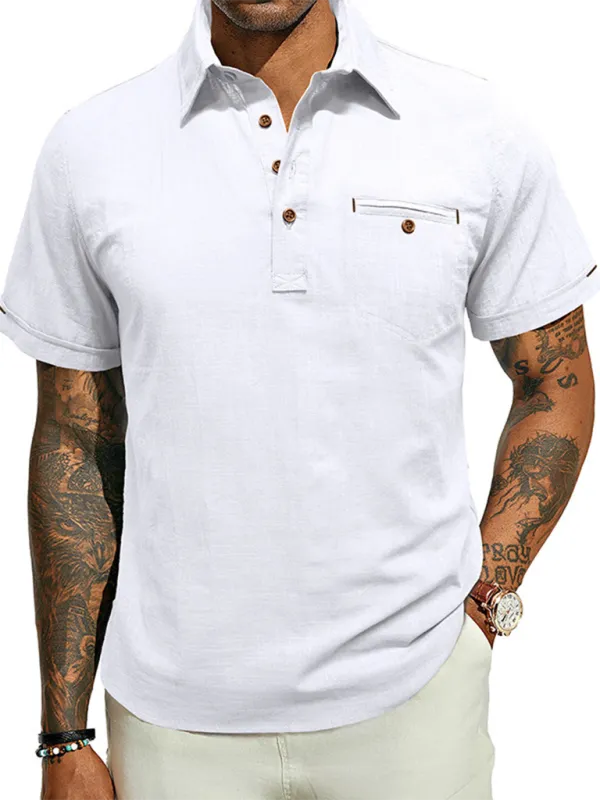Cotton Polo Shirt for Men's Outdoor Events